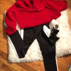 Black and White Project Runway Track Pants